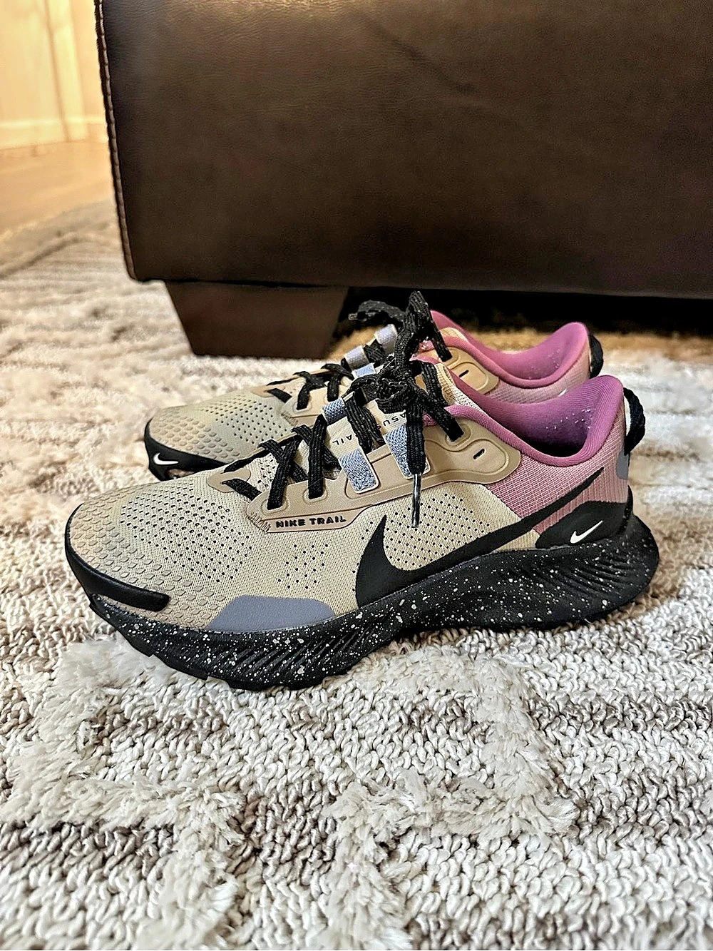 Nike Air Zoom Pegasus Trail 3 Running Shoes Gray & Pink US 7